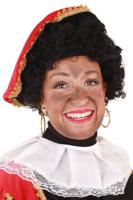 Pietenpruik Krul Lucía Zwart Verstelbaar - thumbnail