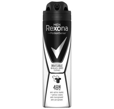 Rexona Rexona Men Invisible Black+White Anti White Marks Deodorant - 150ml