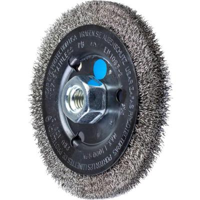 PFERD TOOLS 43502302 Ronde borstel ongetordeerd RBU Ø 125 x 12 mm M14 Ø roestvrijstalen draad 0,30 voor haakse slijpers 1 stuk(s)