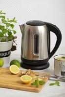 Mesko MS 1288 waterkoker 1,7 l 2200 W Zwart, Roestvrijstaal - thumbnail