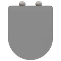 VidaXL Toiletzitting grijs 47 x 36 x 3,4 cm duroplast - thumbnail