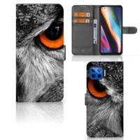 Motorola Moto G 5G Plus | Telefoonhoesje | Met pasjeshouder | Uil - thumbnail
