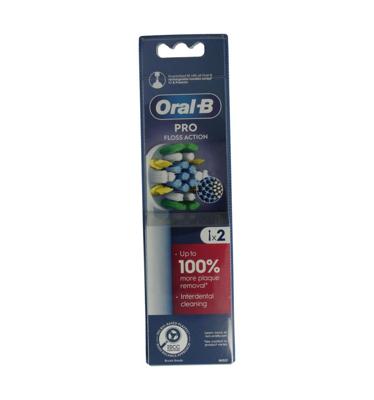 Oral B Opzetborstel floss action (2 Stuks) Oral B Opzetborstel floss action (2 Stuks)