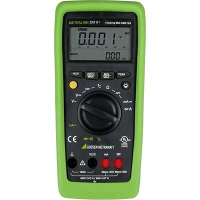 Gossen Metrawatt METRALINE DM 61 Multimeter Digitaal CAT III 600 V, CAT IV 300 V Weergave (counts): 6600 Gossen Metrawatt METRALINE DM 61 Multimeter Digitaal CAT III 600 V, CAT IV 300 V Weergave (counts): 6600