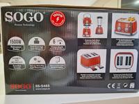 SOGO Human Technology Broodrooster voor 4 sneden Controlelampje, Toastfunctie Rood (metallic) - thumbnail