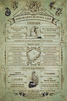 Poster Harry Potter - Hogwarts School List 61x91,5cm - thumbnail
