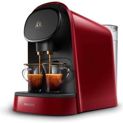 PHILIPS L'Or Barista LM8012 / 51 dubbele espresso capsule koffiemachine - Rood + 9 capsules