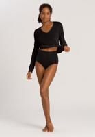 Hanro Dames ski ondergoed Wol & Zijde Maxi slip zwart 071420 - thumbnail