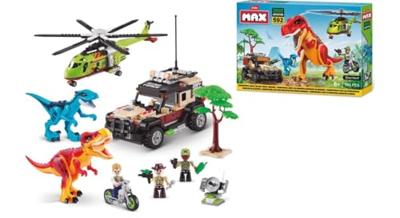 Bouwset - ZURU - Dino Adventure Dino Hunt (592 stuks) - Prehistorisch avontuur met dinosaurussen en voertuigen