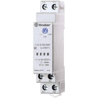 Finder 11.31.8.230.0000 Schemerschakelaar 1 stuk(s) Voedingsspanning (num):230 V/AC Lichtgevoeligheid: 1 - 100 lx 1x NO Finder 11.31.8.230.0000 Schemerschakelaar 1 stuk(s) Voedingsspanning (num):230 V/AC Lichtgevoeligheid: 1 - 100 lx 1x NO