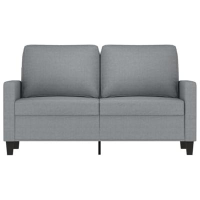 Tweezitsbank 120 cm stof lichtgrijs Tweezitsbank 120 cm stof lichtgrijs