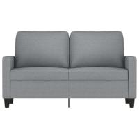 Tweezitsbank 120 cm stof lichtgrijs - thumbnail