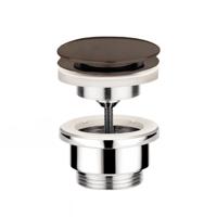 Afvoerplug Hotbath Cobber Always-Open met Schroef Rond Verouderd Messing Living Colours - thumbnail