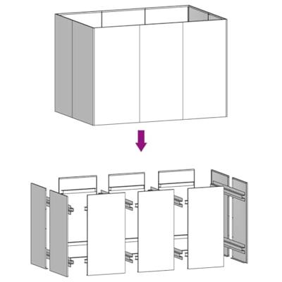 VidaXL Plantenbak verhoogd 120x80x80 cm cortenstaal