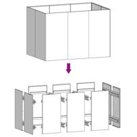 VidaXL Plantenbak verhoogd 120x80x80 cm cortenstaal - thumbnail