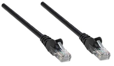 Intellinet 320757 RJ45 Netwerkkabel, patchkabel CAT 5e U/UTP 2.00 m Zwart 1 stuk(s)