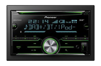 Pioneer FH-X840DAB 2DIN CD-Autoradio met Bluetooth handsfree-functie, Front AUX en USB-aansluiting