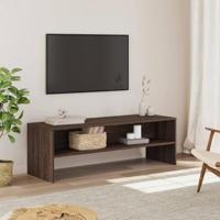 vidaXL Tv-meubel 120x40x40 cm bewerkt hout bruin eikenkleurig, tv-meubel, tv kast, wandkast, tv-meubelen, opbergkast, tv kastje, tv dressoir - thumbnail