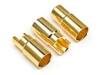Female gold connectors (6.0mm dia) (3 pcs) - thumbnail