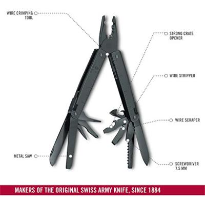 Victorinox Swiss Tool BS 3.0323.3CN Multitool Aantal functies 27 Zwart Victorinox Swiss Tool BS 3.0323.3CN Multitool Aantal functies 27 Zwart