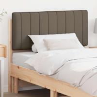 Gestoffeerd hoofdbord Bruin en Taupe 100 cm Massief grenenhout - thumbnail
