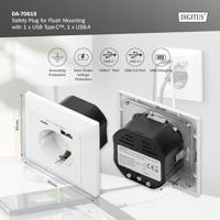 Digitus DA-70615 Stopcontact (onderbouw) Met USB Wit - thumbnail