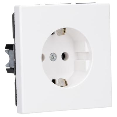 Jung LS1520WW Wandcontactdoos met randaarde Inzetstuk LS plus, LS design, LS 990 Alpine-wit 1 stuk(s)