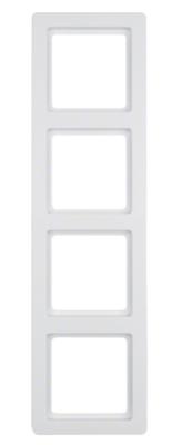 Berker Q.1 afdekraam 4-voudig polarwit