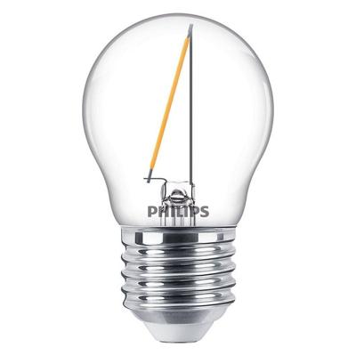 Philips LED Kogellamp Transparant - 15 W - E27 - warmwit licht Philips LED Kogellamp Transparant - 15 W - E27 - warmwit licht