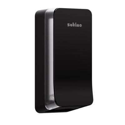 Toiletpapierdispenser Satino BT1 Hyginity gevouwen zwart 333425