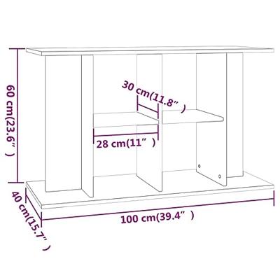 Aquariumstandaard 100x40x60 cm bewerkt hout sonoma eikenkleurig - thumbnail