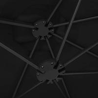 Parasol met aluminium paal 460x270 cm zwart - thumbnail