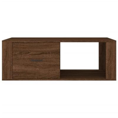 Salontafel 100x50,5x35 cm bewerkt hout bruin eikenkleur