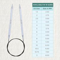 KnitPro Nova Cubics rondbreinaald 100 cm - thumbnail