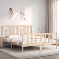 Bedframe zonder matras massief grenenhout 160x200 cm - thumbnail