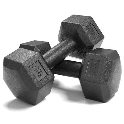 10 kg een paar huishoudelijke lijm fitness zeshoek dumbbells