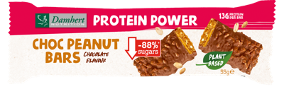 Damhert Protein peanut/choco bar glutenvrij 55 Gram