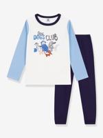 PETIT BATEAU katoenen pyjama voor kinderen met hondenprint blauw - thumbnail