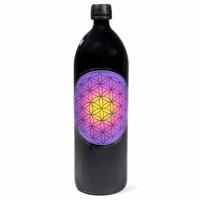 Miron Waterfles Flower of Life Paars - 1000 ml - thumbnail