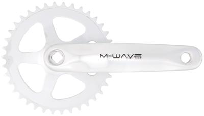 M-WAVE Mighty crankstel crankset 1-speed alu/steel