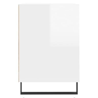 Tv-meubel 100x35x55 cm bewerkt hout hoogglans wit