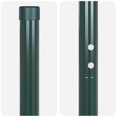 VidaXL Afrasteringspaal 12 pcs groen poedergecoat staal VidaXL Afrasteringspaal 12 pcs groen poedergecoat staal