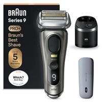 Braun Series 9 Pro+ 9575cc Wet & Dry Scheerapparaat met scheerblad Trimmer Metallic - thumbnail
