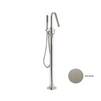 Vrijstaand Badmengkraan Sanimex Giulini Badset Incl. Handdouche Mat Nikkel Sanimex - thumbnail