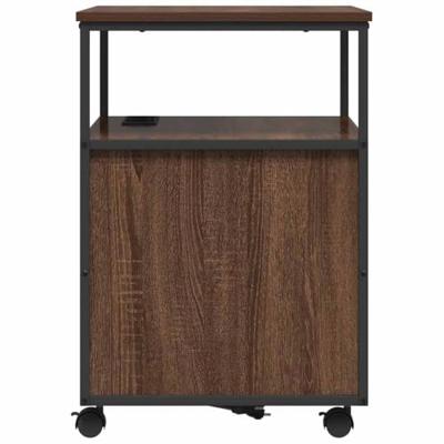 Kantoor kast bruin eikenkleur 60 x 46 x 67 cm Bewerkt hout