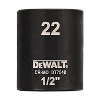 DeWalt Accessoires Impact dop 22mm 1/2" (Kort - 38mm) - DT7540-QZ - thumbnail