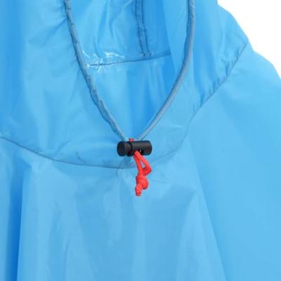 VidaXL Regenponcho met capuchon 2-in-1 ontwerp 223x145 cm blauw