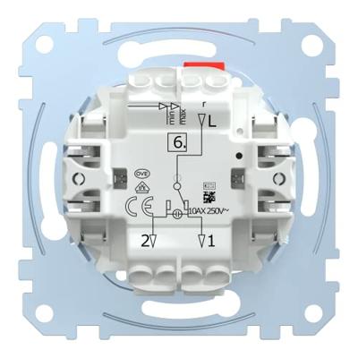 Merten MEG3136-0000 Wisselschakelaar Inzetstuk Grijs 1 stuk(s)
