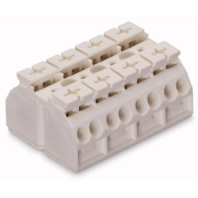 WAGO 862-694 Apparaataansluitklem Veerklem Wit 200 stuk(s)