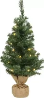 Mini kerstboom Imperial 90 cm met 50 lampjes - thumbnail